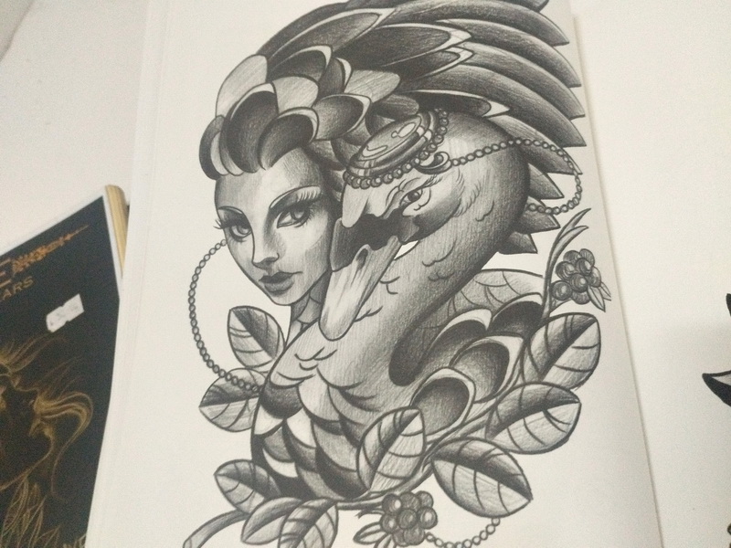 libro cuaderno plantilla tatuaje 1u